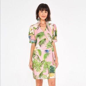 Farm Rio Bahia Floral Wrap Dress